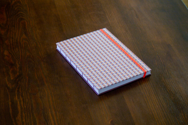 Carnet de notes A5 rigide motifs géométriques japonais