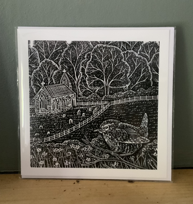 Village Wren greeting card