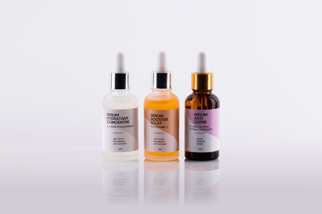 PACK 3 SÉRUM Anti-cerne/Vitamine C/Acide hyaluronique