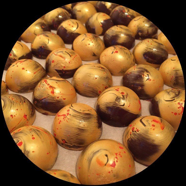 Dark Madagascan Chocolate Boxes with truffle fillings and solid chocolate varieties