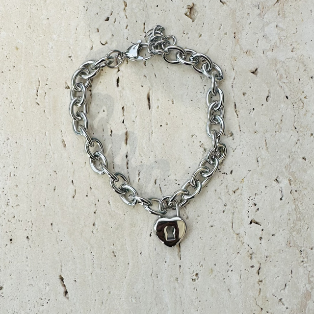 Armand hartjes slotje zilver 