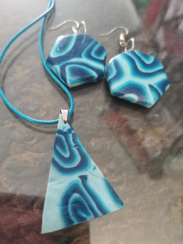 Parure de bijoux salsa bleu 