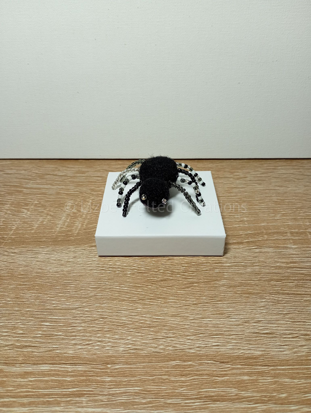 Spider decoration, felted spider