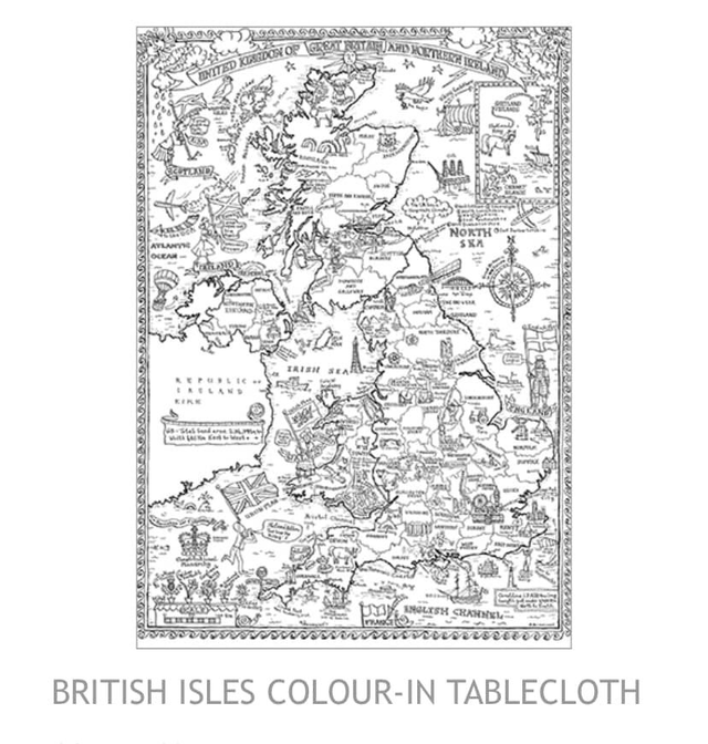 Colour in Paper Tablecloths