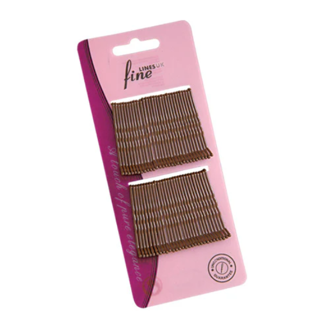 Fine Lines 60 Bobby Pins Brown (6139)