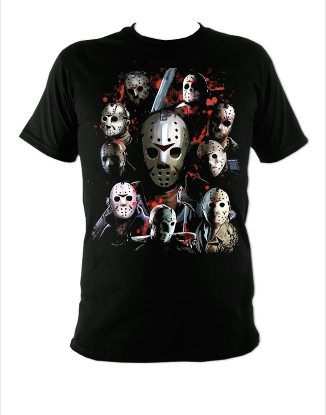 Jason Voorhees Mask Collage T-shirt 