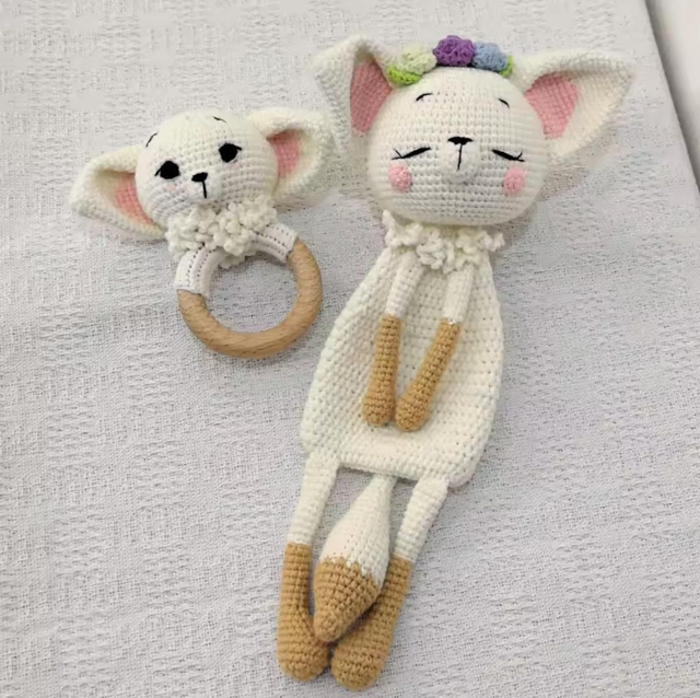 Conjunto Sonajero + Dou-Dou crochet