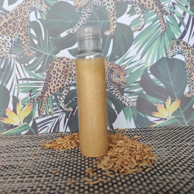 Huile de bronzage scintillante