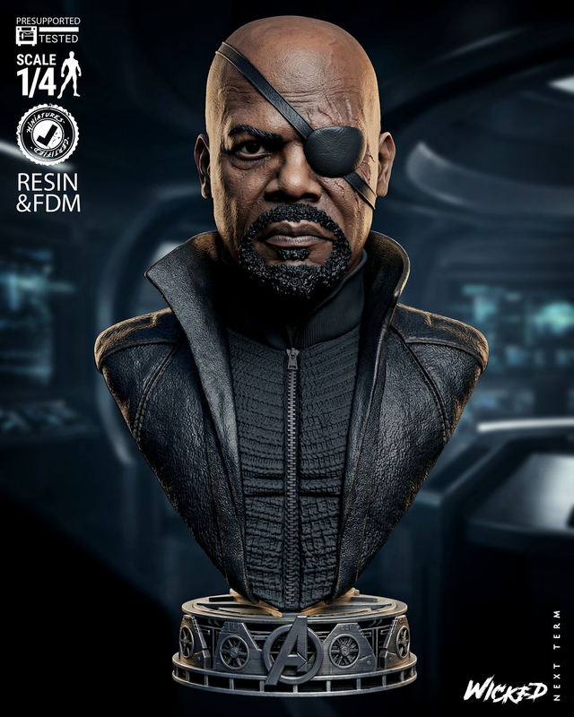 BUSTE PORTRAIT NICK FURY série movie