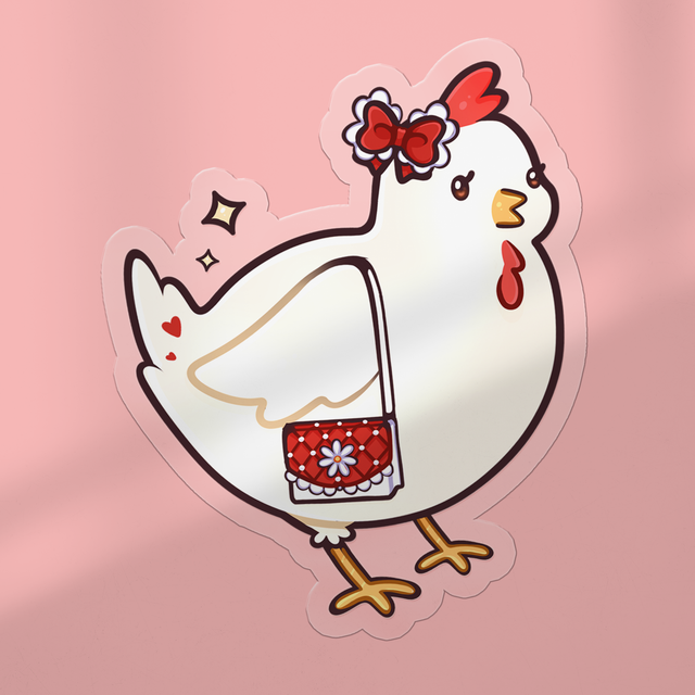 Sticker transparent COT COT COQUETTE