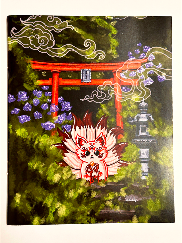 Carnet agrafé - Kitsune