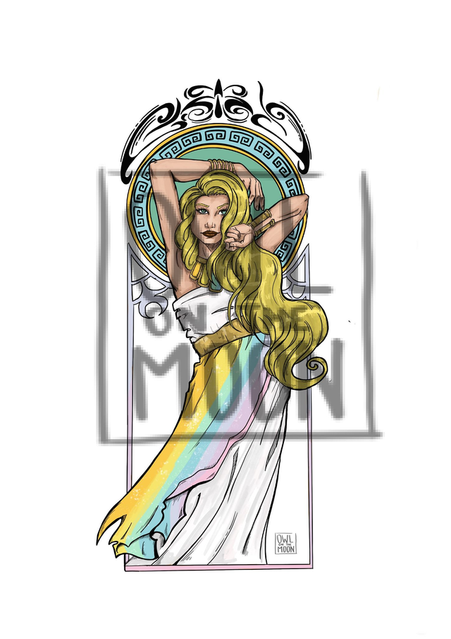 Déesse Art Nouveau « Iris »