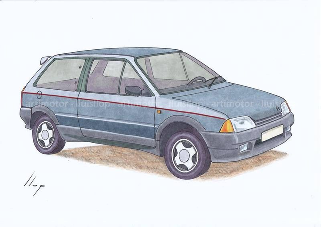 Artimotor onpaper CLASSICS 21x30 - Citroën AX GT