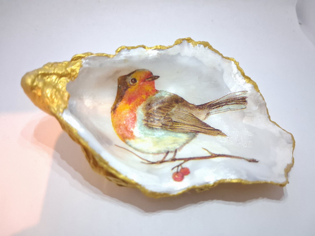 Robin design trinket dish 