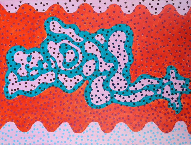 Akt, 50x66 akryl płótno 2019