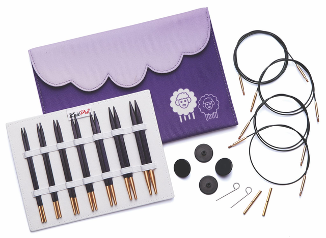 KnitPro J&#039;Adore Cubics Interchangeable Set of Knitting Needles - Small