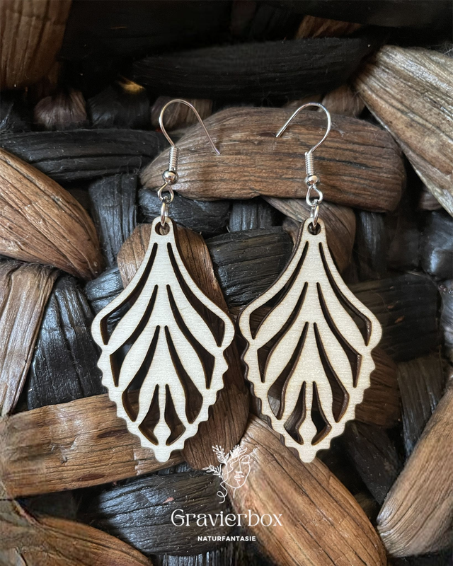 Holzohrringe Naturfantasie #5
