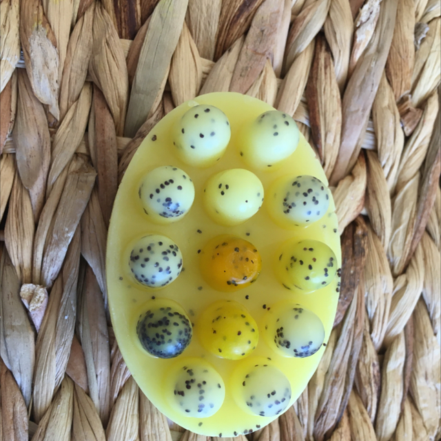 Massage bar lemon and poppy seed