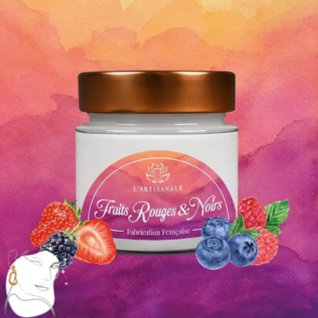 Bougie Fruits Rouges et Noirs