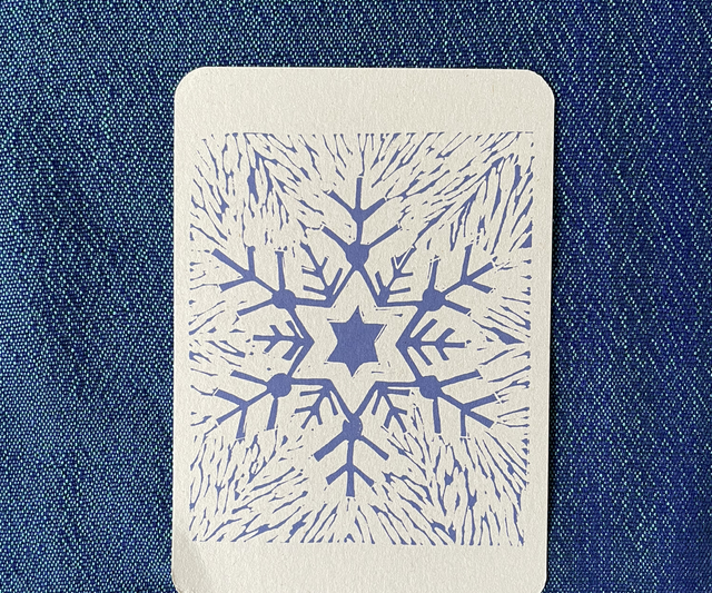 Snowflake Notecard