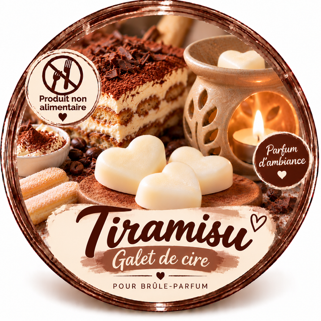 Galet de cire - Tiramisu