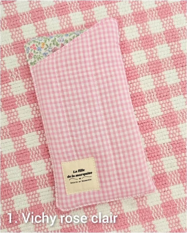 Étui à lunettes en tissus upcyclés