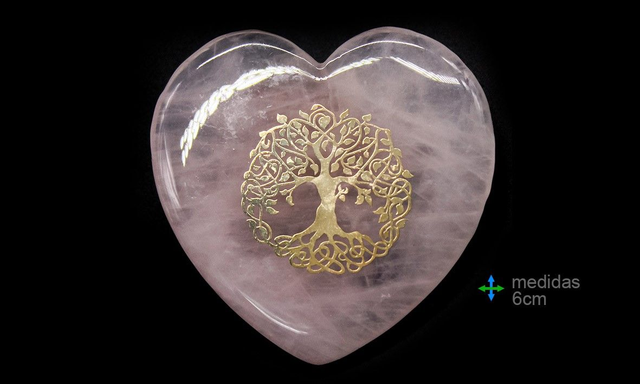 Quartz rose forme cœur