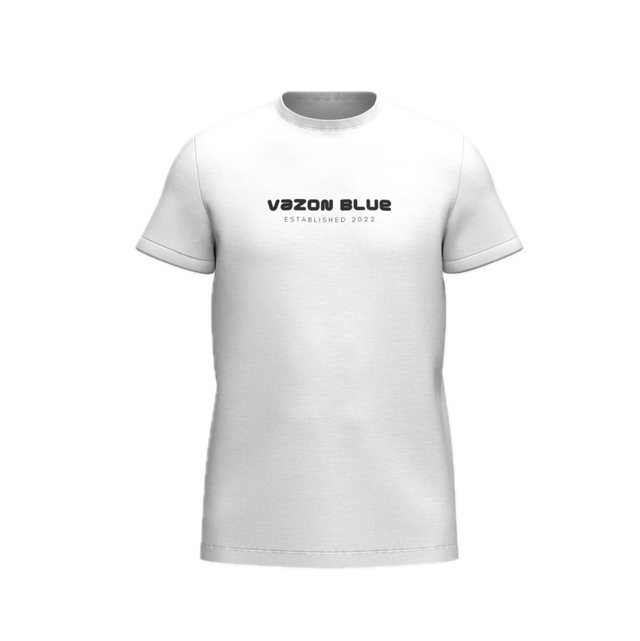 Men’s White Tee (email to be advised when the item is back in stock - vazonblue.com) 