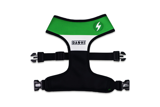 Stripes 3 Green & Black Neo Mesh