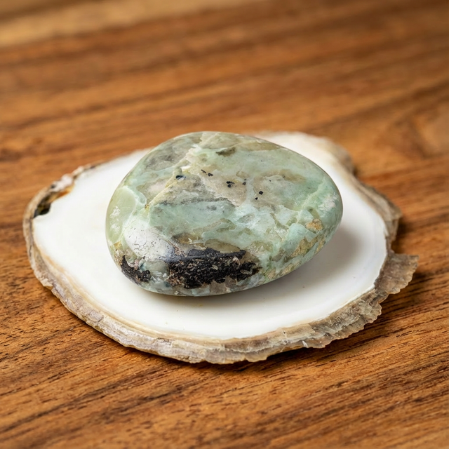 Galet Garnierite AA - Madagascar (30 à 50mm)