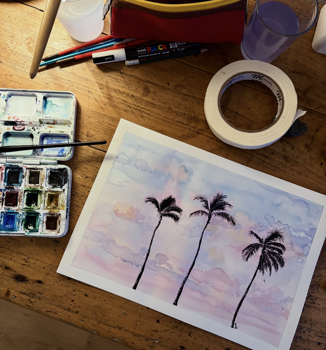 Cours aquarelle - Samedi 23 Mai 2026 à 15h – Thème "Palmiers"