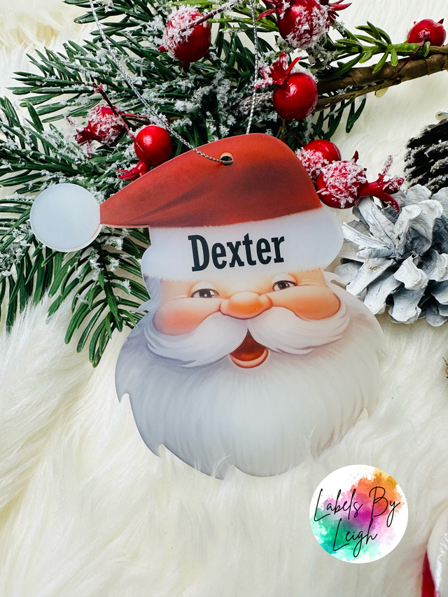 Personalised Santa Head Decoration