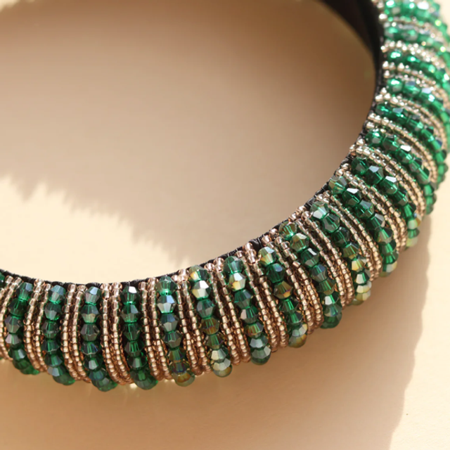 Haarband Shiny Deep Green