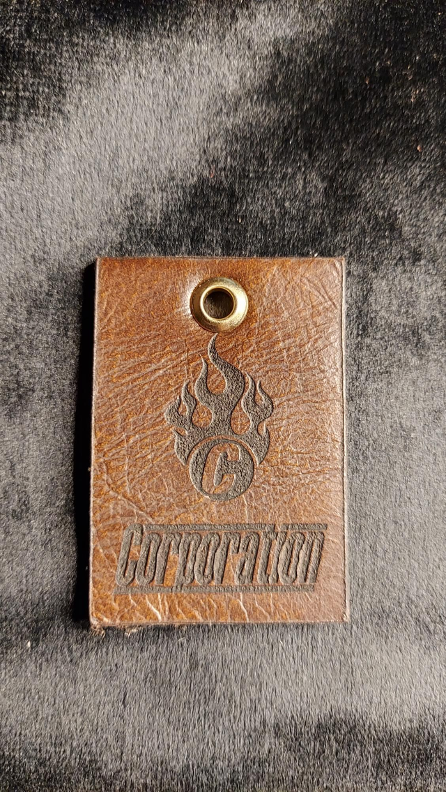 058 / 100 2nd Limited Edition Genuine CORP SOFA Leather Keyring