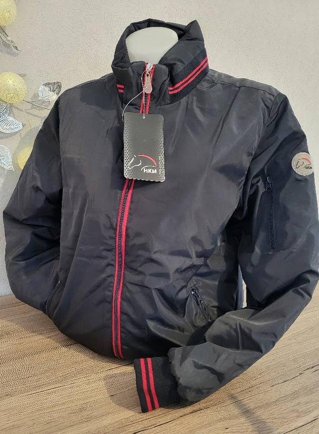 Blouson HKM Mixte - Marine &amp; Rouge – Taille M – Neuf déstockage