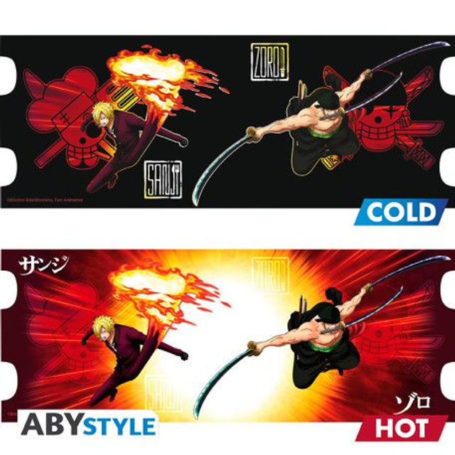 Zoro & Sanji - One Piece - Mug Magica Termica 460 ml ⚔️👨🍳