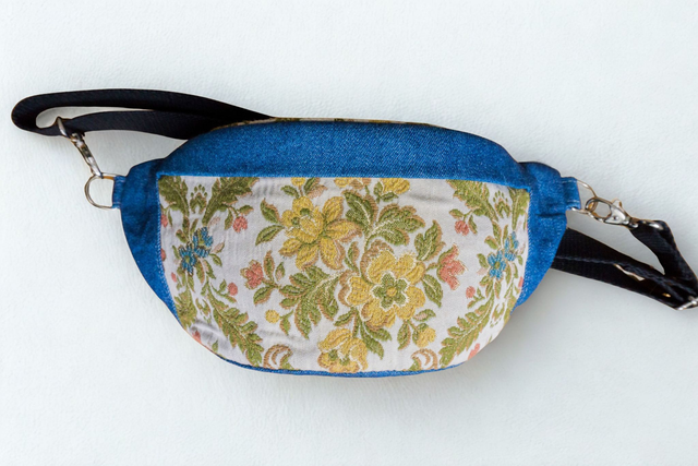 Banane jean et jacquard - S