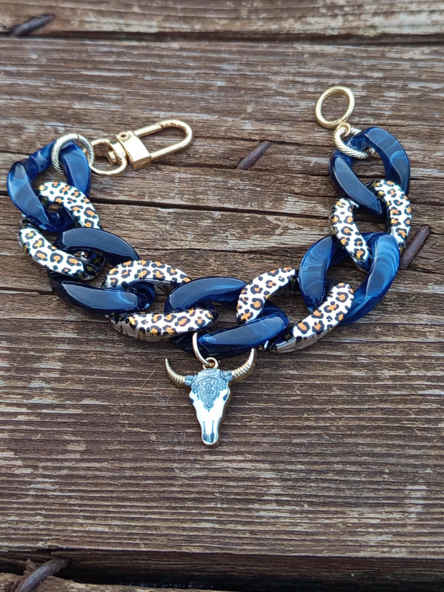 Bracelet gros maillons en acrylique  Surya Abha