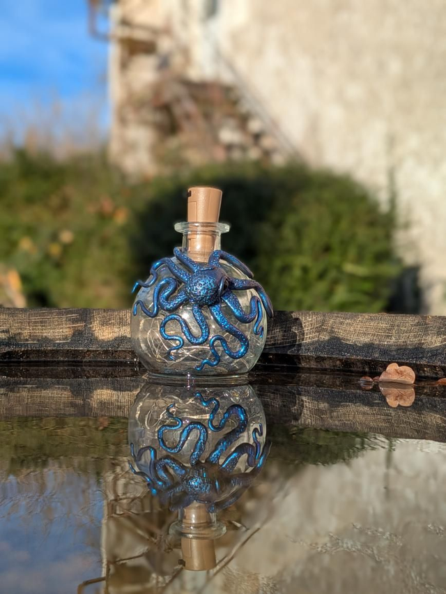 Fiole potion 20 cl violet bleu