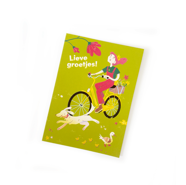 Ansichtkaart Lieve Groetjes