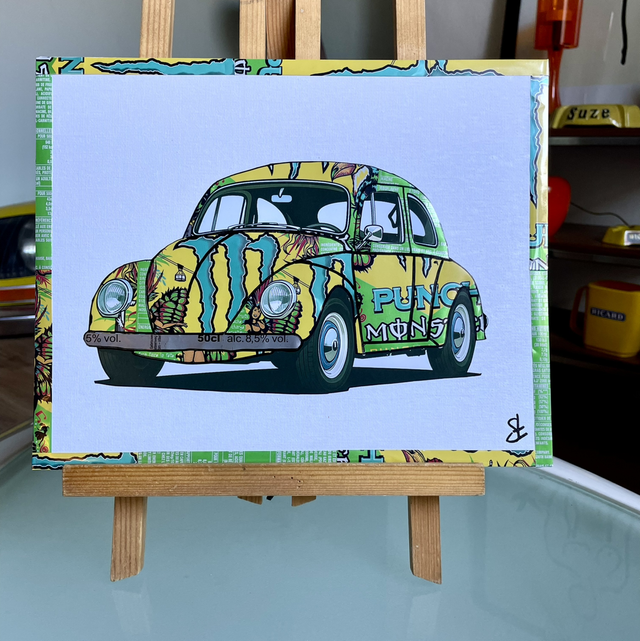 Tableau coccinelle vw vintage 