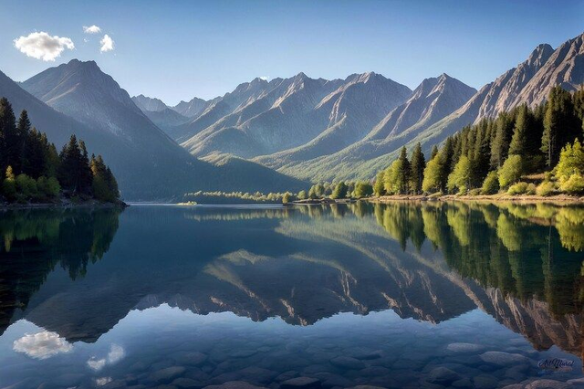 Affiche Murale Zen Montagne et Lac – Art Naturel Apaisant pour une Décoration Intérieure Harmonieuse