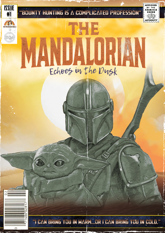 The Mandalorian Comic Cover Art Greeting Card