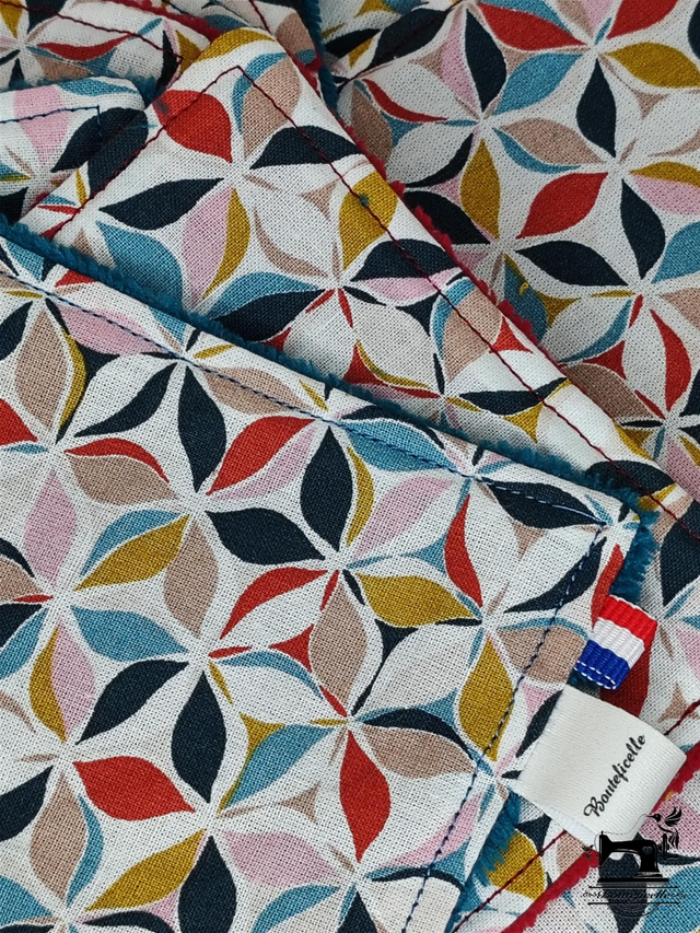 Coffret en Bambou "FLOUD" Rouge et Bleu