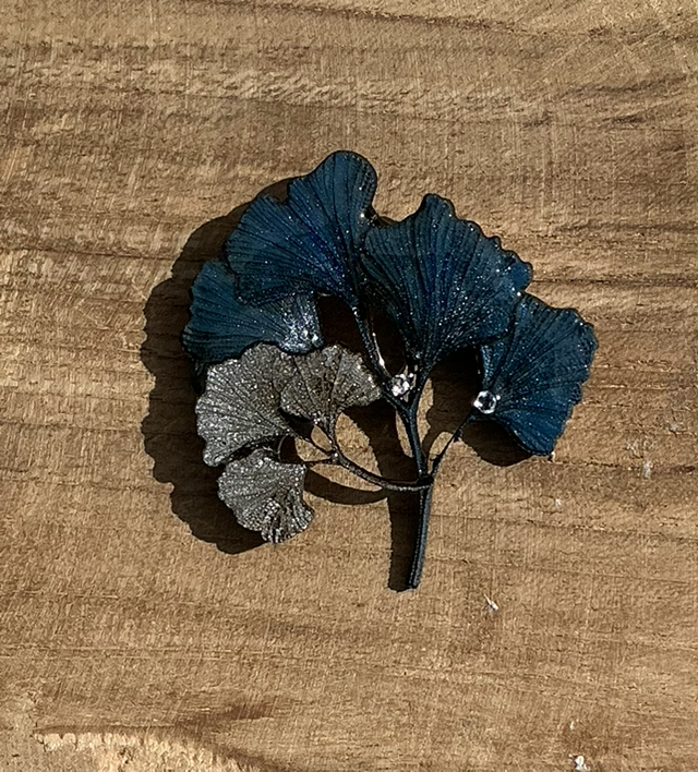 Broche ginkgo biloba