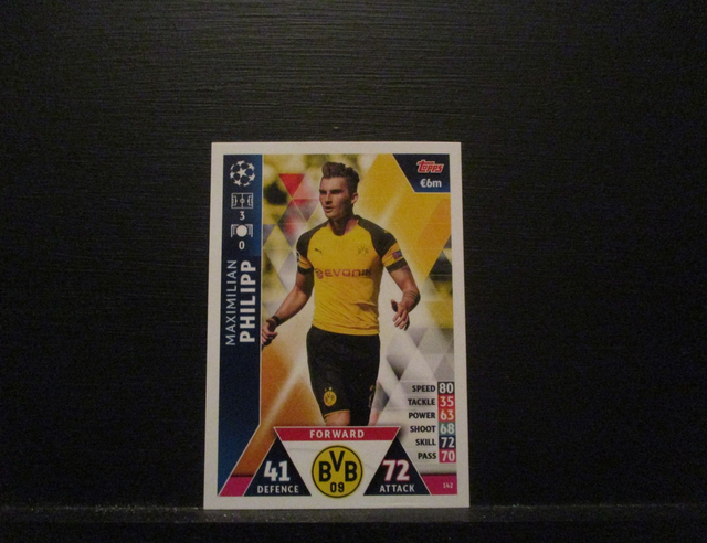Maximilian Philipp - UEFA Champions League Match Attax 2018/19 Original Trading Card #142
