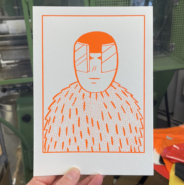 Mini Print YY #02 Orange Fluo