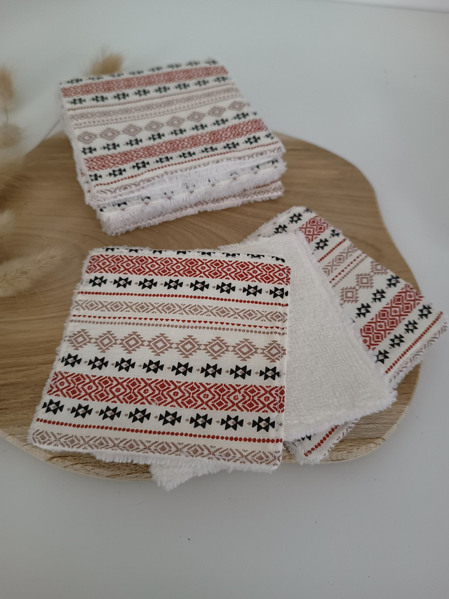 Pack de 5 cotons lavables démaquillants