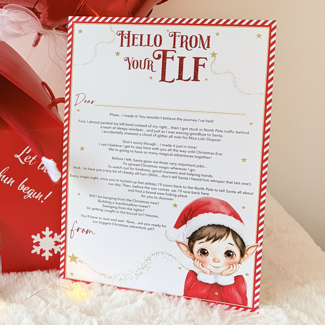 Personalised Elf Arrival House - £5 Deposit