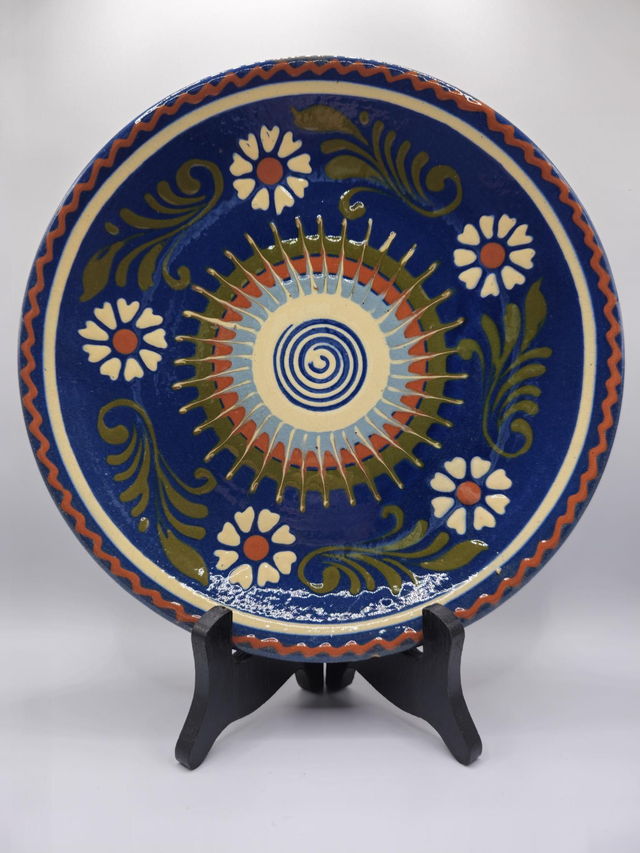 Assiette décorative Alsacienne 